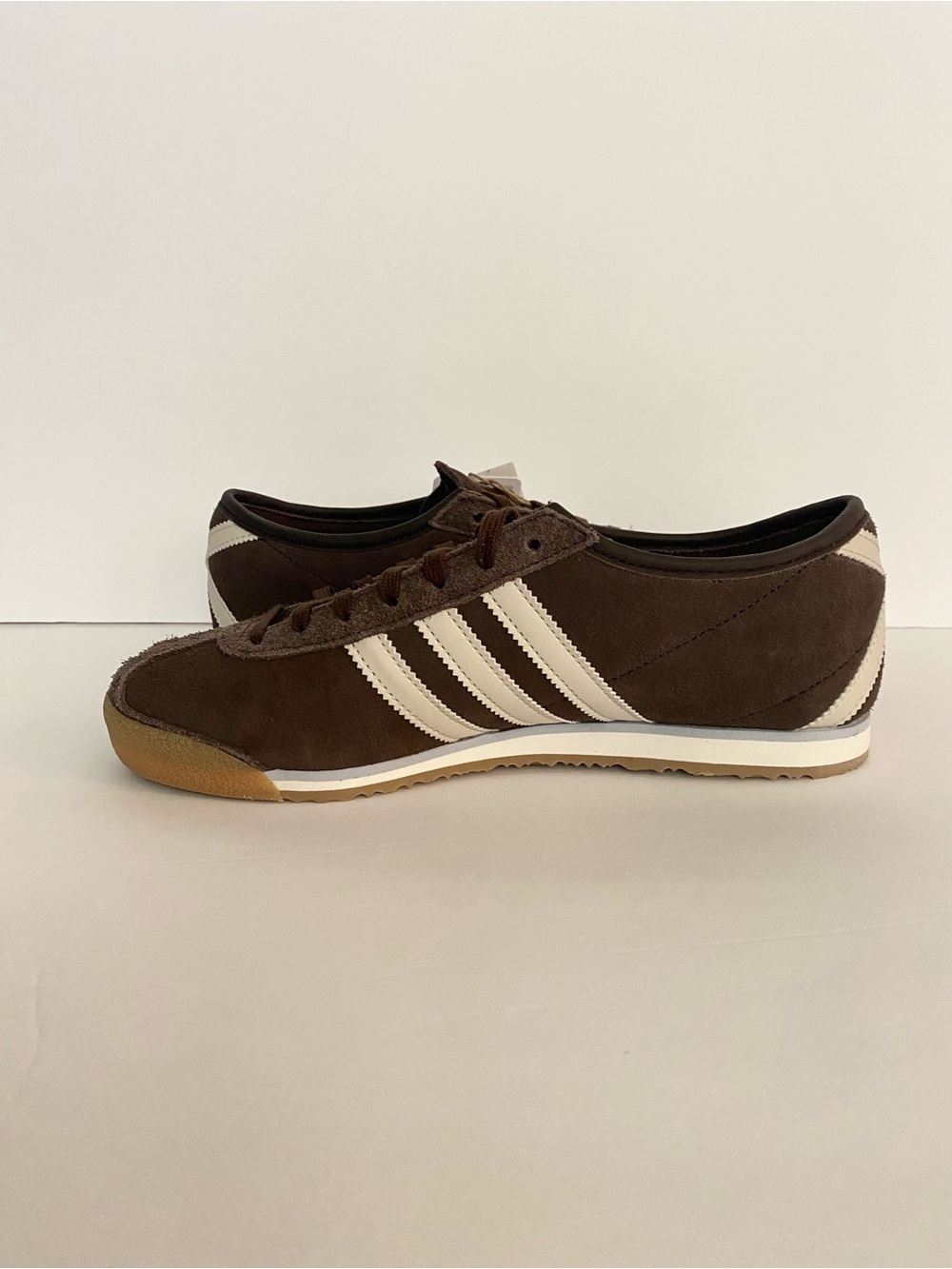 Adidas Women’s Suede Italia 70s Dark Brown / Alumina / Gold Metallic Sz 7.5o - Picture 7 of 10